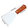 thumbnail image 2 of Wooden Handle Stainless Steel Shovel for Multiple Cooking Tasks Quality Material and Stylish Design, 2 of 3