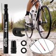 thumbnail image 4 of koolsoo Bike Presta Value Extender Values Extension Aluminum Alloy Inner Tyre Tube Kit F/V for Mountain Bikes with Core and Adaptor Rod 1pc Black 60mm, 4 of 9