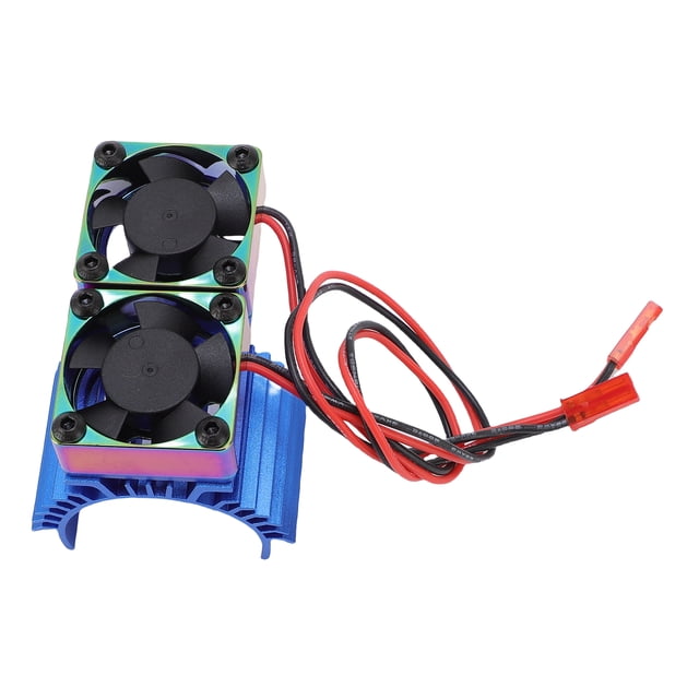 RC Car Motor Double Cooling Fan Heatsink, Dual Fan Design, for 380 540 550 3650 3660 3674 Motor DC 7V High Rotation Speed
