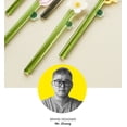 thumbnail image 3 of Colorful Sun Flower Ice Cream Dessert Stirring Borosilicate Transparent Glass Long Handle Cute, 3 of 9