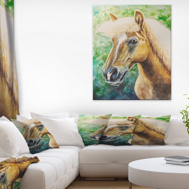 Large Hafliner Horse - Abstract Canvas Art Print