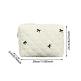 thumbnail image 2 of Sac de Rangement Portable pour Ordinateur Portable Tablette Grille Brodée Nœud Mignon pour Usage Domestique, 2 of 4