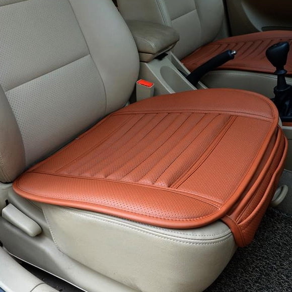 Nouveau Tapis Protecteur de Siège Auto Populaire de Haute Qualité en Cuir PU avec Bandes de Bambou