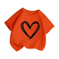 thumbnail image 3 of WEAIXIMIUNG T-Shirt Fillette Tout-Petit Enfant Filles Mignon Graphique Col Rond Manches Courtes T-Shirt Été Décontracté T-Shirt 100, 3 of 6