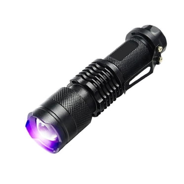 PVCS UV Ultra Violet LED Flashlight Blacklight Light 395 nM Inspection Lamp Torch