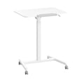thumbnail image 1 of Seville Classics White airLIFT® Pneumatic Tilting Mobile Desk Cart, 1 of 10