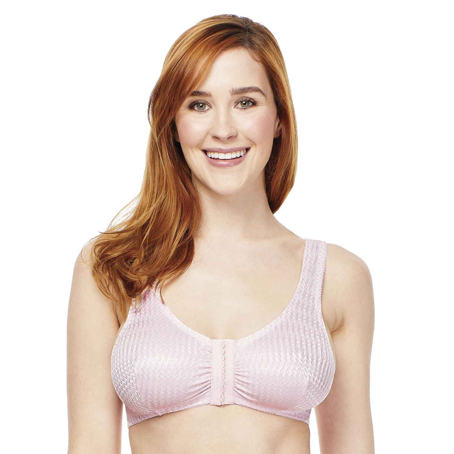 Soutien-Gorge Sans-Fil Liberté Totale Carole Martin Fermeture à Agrafes Sur Le Devant Avec Bonnets Extensibles