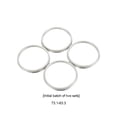 thumbnail image 4 of 4 Pcs Anneau de Centre de Moyeu de Roue de Voiture Pièces Portables Alliage d'Aluminium Détachable Automobile Modifié Anneaux de Réparation Réducteur Accessoires 73.1-63.3, 4 of 6