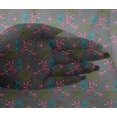 thumbnail image 4 of oneOone Viscose Chiffon Fabric Leaves & Floral Block Decor Fabric Printed BTY 42 Inch Wide, 4 of 4