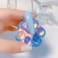 thumbnail image 3 of TISHITA Acrylic Nail Art Practice Stands Holder for Home DIY Blue, 3 of 7
