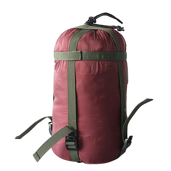 Riforla Compression Sack for Sleeping Bag Sleeping Bag Stuff Sack Large Capacity Sleeping Bag Compression Sack Nylon Sleeping Bag Storage Sack Camping Stuff Sacks for Backpacki Pink