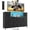 Black, variant on 8 Drawers Dresser TV Stand for up to 55 inch TV, Fabric Chest of Drawers for Bedroom Living Room Hallway