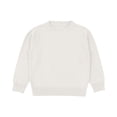 thumbnail image 1 of Chandail Enfant et Enfant Automne Couleur Unie à Carreaux Col Rond Chandail Doux Manches Longues Col Rond (Blanc1,3-4 Ans), 1 of 5