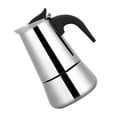 thumbnail image 2 of Cafetière, Delaman Portable en acier inoxydable Cafetière Moka Espresso Maker Mocha Pot 1 PC(100ml), 2 of 14