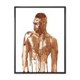 thumbnail image 1 of Designart Portrait de bel homme africain sur blanc II ART MURAL À CADRE FLOTTÉ, 1 of 4