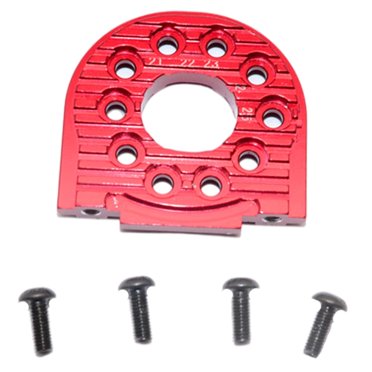 Milaget Aluminum RC Car Motor Mount Holder Spare for TT02 1:10 RC Vehicles Crawler Model Black