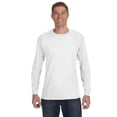 thumbnail image 1 of Jerzees Mens DRI-POWER Active Long Sleeve Crew T-Shirt, S, White, 1 of 1