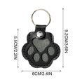 thumbnail image 2 of Wzzjkit Dog Storage Keychain Cute Leather Paw Keychain Pet Hair Keepsake Keyring Unique Memorial Collection Keychain Pet Memorial Gifts for Bag Purse Paw Key, 2 of 7