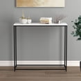 thumbnail image 4 of Safdie & Co. Console Table Marble Black Metal, 4 of 4