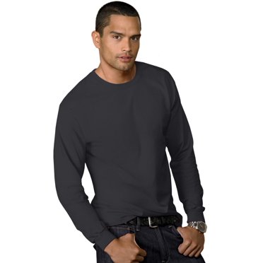 Hanes T-Shirt pour Hommes 5,2 oz COMFORTSOFT, Poids Lourd, 2TG, Noir