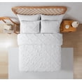 thumbnail image 2 of Home Trends 2-3 Piece White Pintuck Duvet Cover Set, 2 of 4