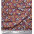 thumbnail image 1 of Soimoi Rayon Fabric Flower Artistic Print Fabric by The Yard 42 Inch Wide, 1 of 3
