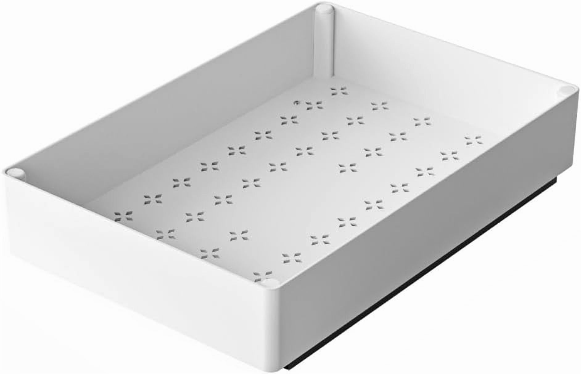OUYAWEI Pull Out Cabinet Organizer,Extendable Slide Out Drawers for Cabinets,Heavy Duty Pantry Shelves Storage and Organization,Cabinet Roll Out Drawers for Kitchen Pantry Large,white