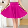 thumbnail image 4 of LNGOOR Jupe Patineuse Mini Plissée Extensible Décontractée pour Femmes avec Shorts Basique Polyvalente Taille Haute, 4 of 6