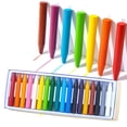 thumbnail image 1 of Washable Jumbo Crayons, Non Toxic, Easy To Hold, Fine Motor Skills Development, Bright &amp; Vibrant Colors, Portable Sturdy Container For Toddlers And Kids (18 Pieces), 1 of 8