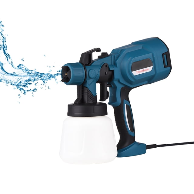 Tignapoo Electric Paint Spray Gun with 3 Nozzles & Spray Modes, 800W High-Pressure Sprayer for Furniture, Walls, Fences, Doors, 900ml Tank, 110V US Plug, Blue