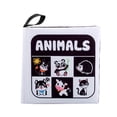 thumbnail image 1 of Soft Baby Cloth Book Infant Educational Black & White Traffic Animal Fruit Numbers Cognize Cloth Book Toy, 1 of 5