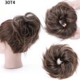 thumbnail image 2 of Chignon Synthétique Désordonné Pièce de Cheveux Ondulée Bouclée Élastique Chignon Épais pour Femmes Filles, 2 of 7