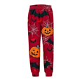thumbnail image 5 of MKOSPLRT Pyjamas d'Halloween pour Enfants 3-15 Ans Chandails à Manches Longues Bas Resserré Pjs Joggers Mignons Imprimé Citrouille Fantômes Vêtements de Nuit Vêtements de Détente pour Fille Garçon, 5 of 5