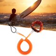 thumbnail image 2 of jinwen 10ft Surfboard Leash Surfing Leash Surfing Traction Rope TPU Lightweight Orange, 2 of 9