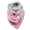 thumbnail image 1 of Women Tie Dye Butterfly Print Cotton Winter Warm Button Up Scarf, 1 of 3