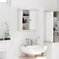 thumbnail image 2 of HOMCOM Bathroom Wall Cabinet with 3 Open Shelves, Storage Cupboard, 2 of 10