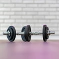 thumbnail image 4 of PRISP Adjustable Weight Dumbbells Set - Includes 2 Bars, Cast Iron Plates and Threaded Collars; Pair of Spinlock Dumbbells, 4 of 4