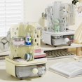 thumbnail image 4 of Desk Organizer, Stationery Tray Pencil Cup, Modern Office Desk Organizer, Study Table Accessory, Flexible Combination Storage, Drawer Style Layered Management, 4 of 9