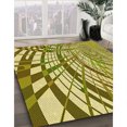 thumbnail image 3 of Ahgly Company Machine Washable Indoor Square Transitional Oak Brown Area Rugs, 5' Square, 3 of 7