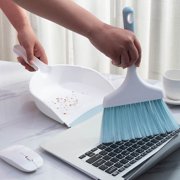 Suncoda Desk Broom, Dustpan and Brush Set Handheld Dustpan and Brush Comfortable Grip Brush and Dustpan for Sofa Tabletop Bedroom Tent Cleaning
