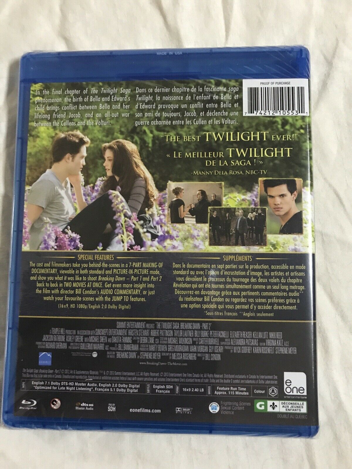 Film Twilight Saga - Breaking Dawn - Part 2 (Blu-ray) (Anglais)
