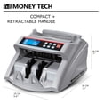 thumbnail image 3 of Money Tech Polymer & Paper Multi-Currency Compact Bill Cash Counter. Canadian Plastic & USD Banknote Counting Machine with Counterfeit Detection and LCD Screen, 3 of 6