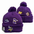 thumbnail image 1 of Minnesota Vikings Bonnet Tricoté Grande Tête pour Éviter d'Attraper un Rhume Casquette Décontractée, 1 of 1