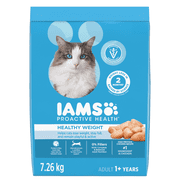 IAMS PROACTIVE HEALTH Healthy Weight Adult Dry Cat Food Chicken Recipe 7.26kg Bag