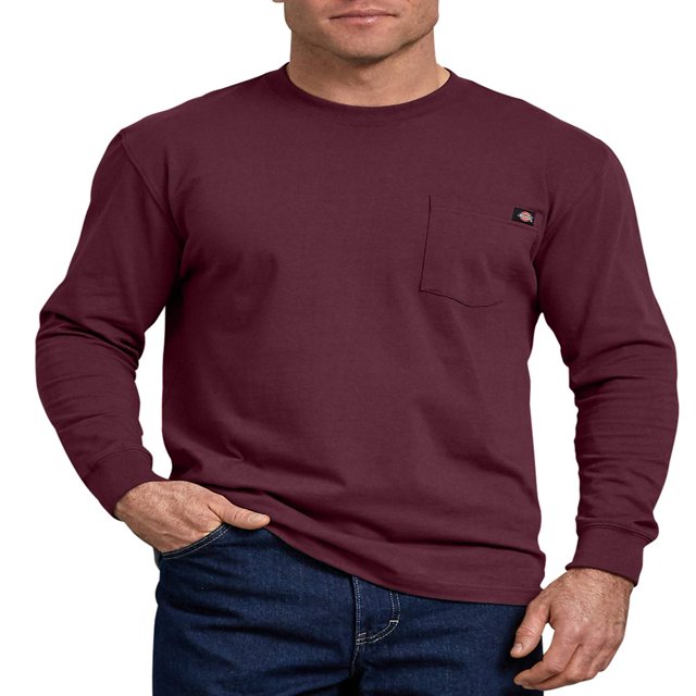 T-Shirt à Manches Longues Col Rond pour Hommes et Grands Hommes
