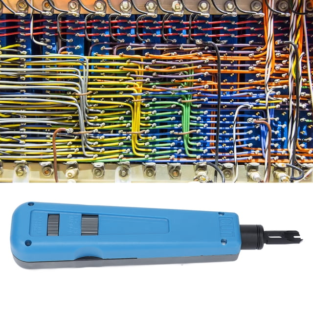 Punchdown Tools, Punch Down Tool Protective Handle Integrated High Accuracy Carbon Steel 110/88 Blades For Networks Cables