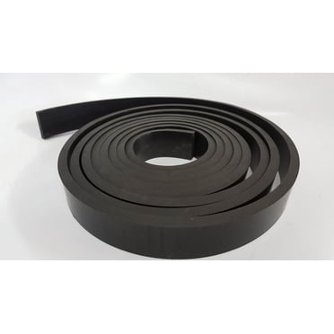 Rubber Sheet Warehouse .500"" (1/2"") Thick x 1"" Wide x 5' long -Neoprene Rubber Strip Commercial Grade 65A Smooth Finish Solid Rubber Perfect for Weather Stripping Gasket Costume & DIY Projects