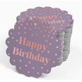 thumbnail image 4 of Inkdotpot Pack Of 100 Real Rose Gold Foil Paper Tags Happy Birthday Favor Hang Tags, 4 of 6