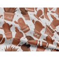 thumbnail image 5 of oneOone Rayon Rust Brown Fabric Cactus Sewing Material Print Fabric By The Yard 56 Inch Wide, 5 of 5