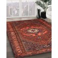 thumbnail image 3 of Ahgly Tapis Rectangulaire Traditionnel Lavable en Machine Rouge Tomate, 9 Pieds x 12 Pieds, 3 of 7